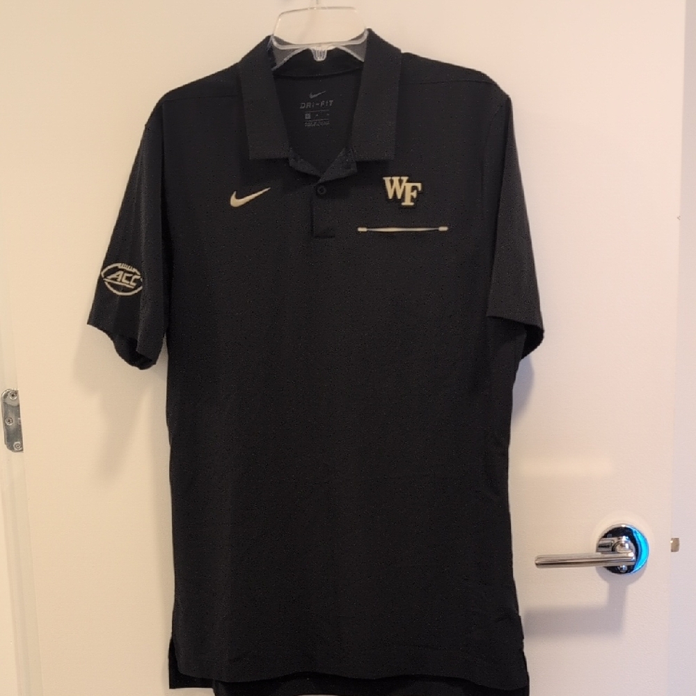 Nike Wake Forest Black Polo-Football Team issued